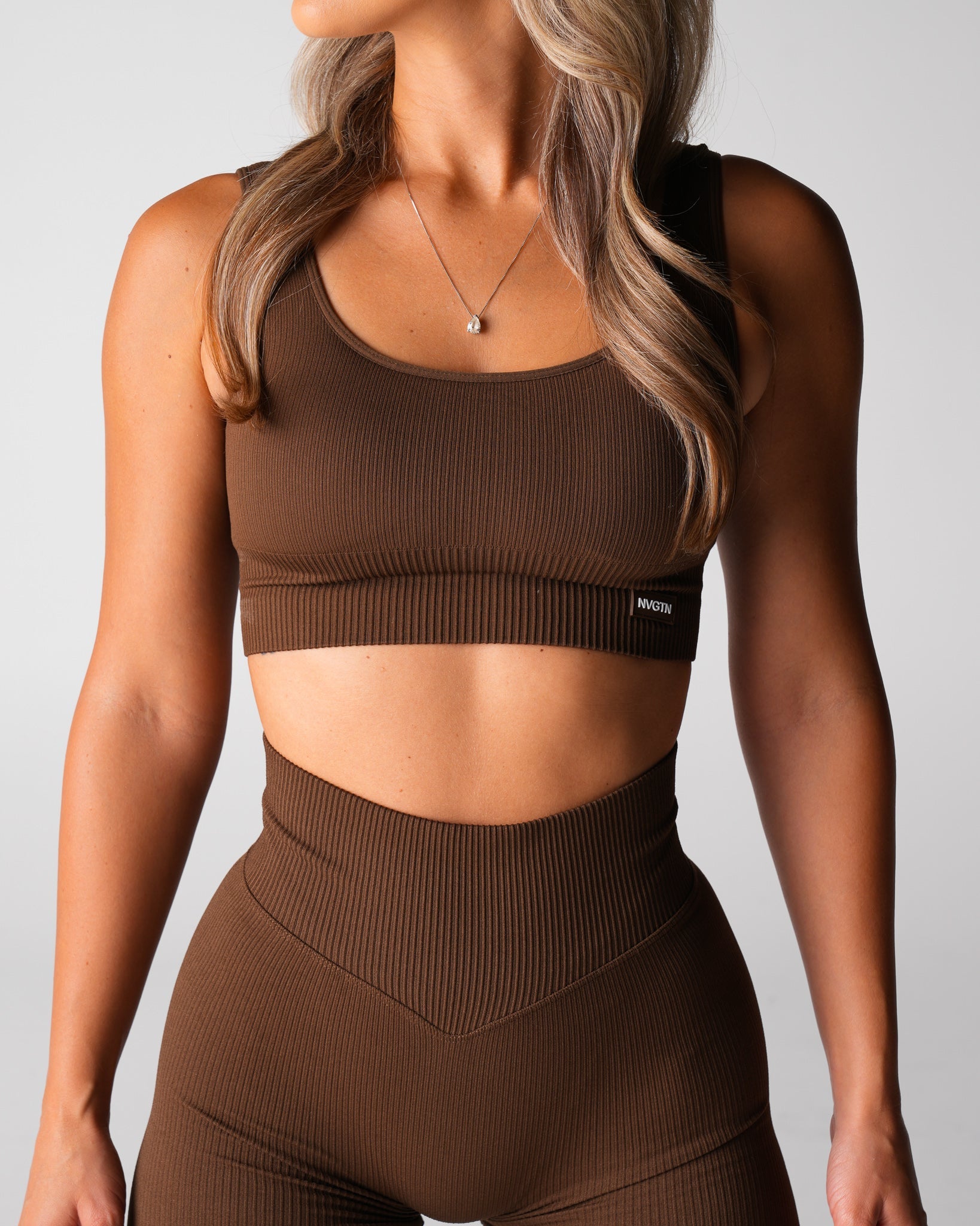 Hazelnut Harmony Ribbed Seamless Bra
