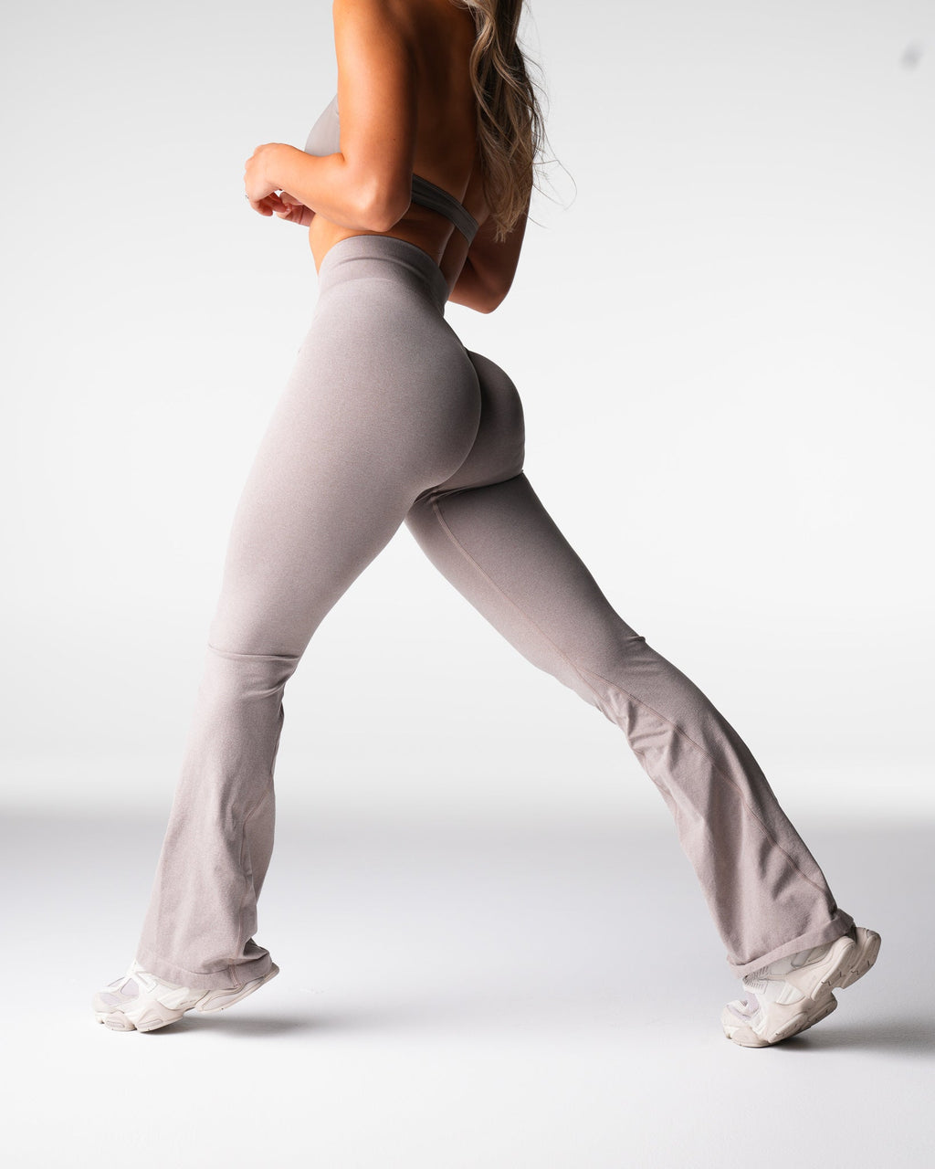 Taupe Tall Iconic Seamless Flare Leggings