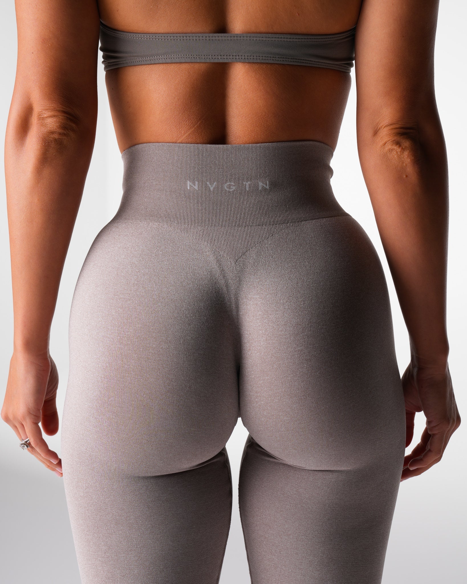 Taupe Tall Iconic Seamless Flare Leggings