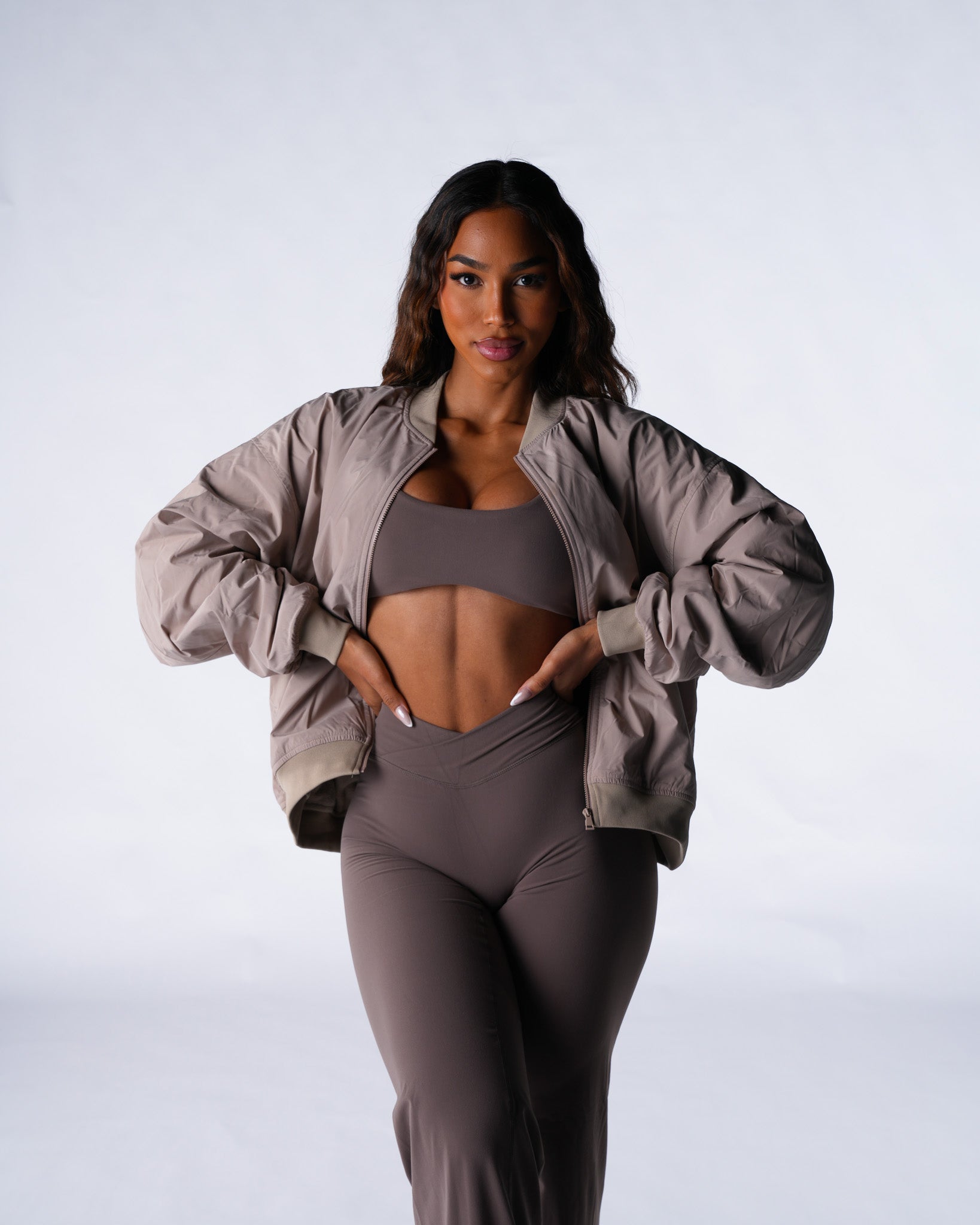 Cashmere Strata Bomber Jacket
