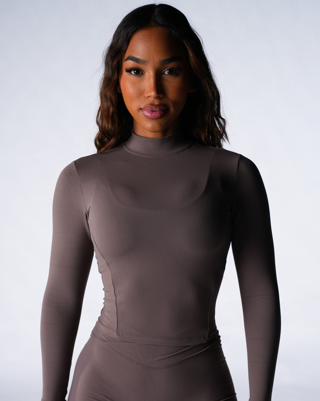 Dark Roast Solace Mock Neck Long Sleeve